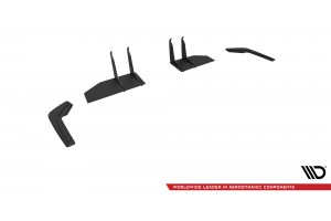 Street Pro Rear Side Splitters Honda Civic Type-R Mk 11 - Black