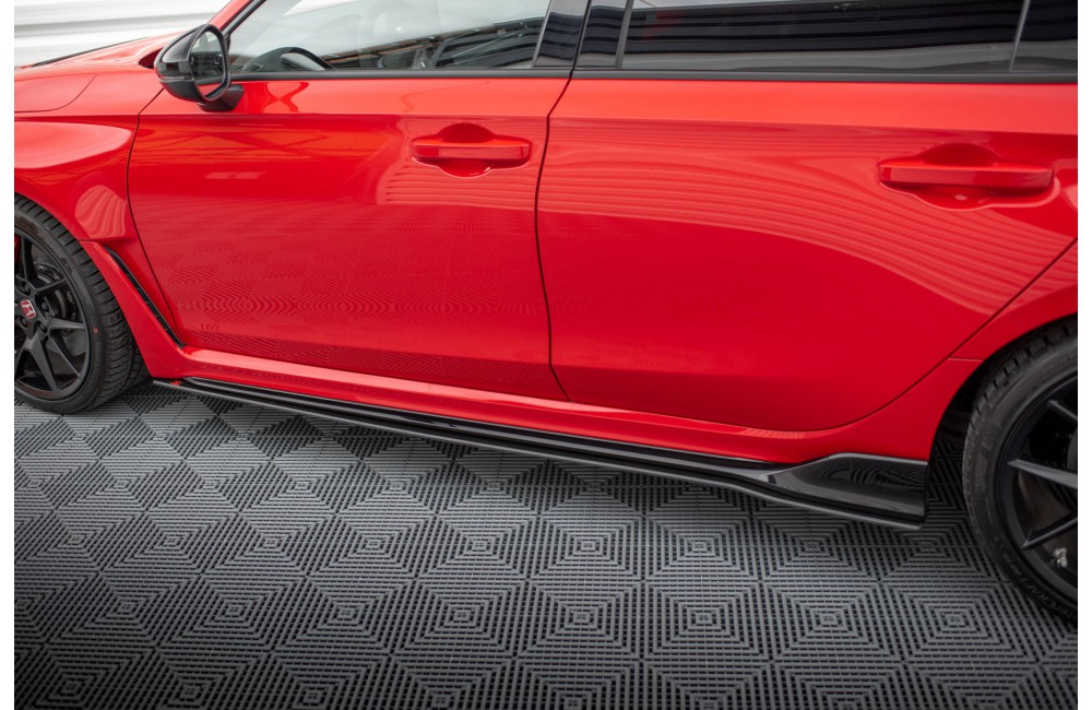 Street Pro Side Skirts Diffusers Honda Civic Type-R Mk 11 - Black