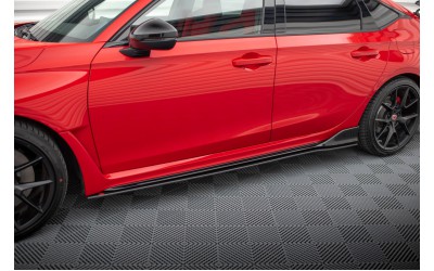 Street Pro Side Skirts Diffusers Honda Civic Type-R Mk 11 - Black