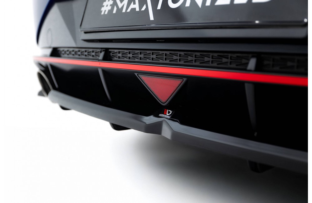 Central Rear Splitter (with vertical bars) Hyundai Elantra N Mk7 Central Rear Splitter (with vertical bars) Hyundai Elantra N Mk7
