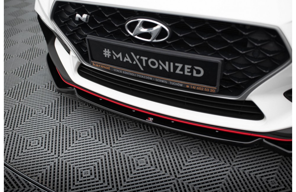 Front Splitter V.6 + Flaps Hyundai I30 N Mk3 Hatchback/Fastback