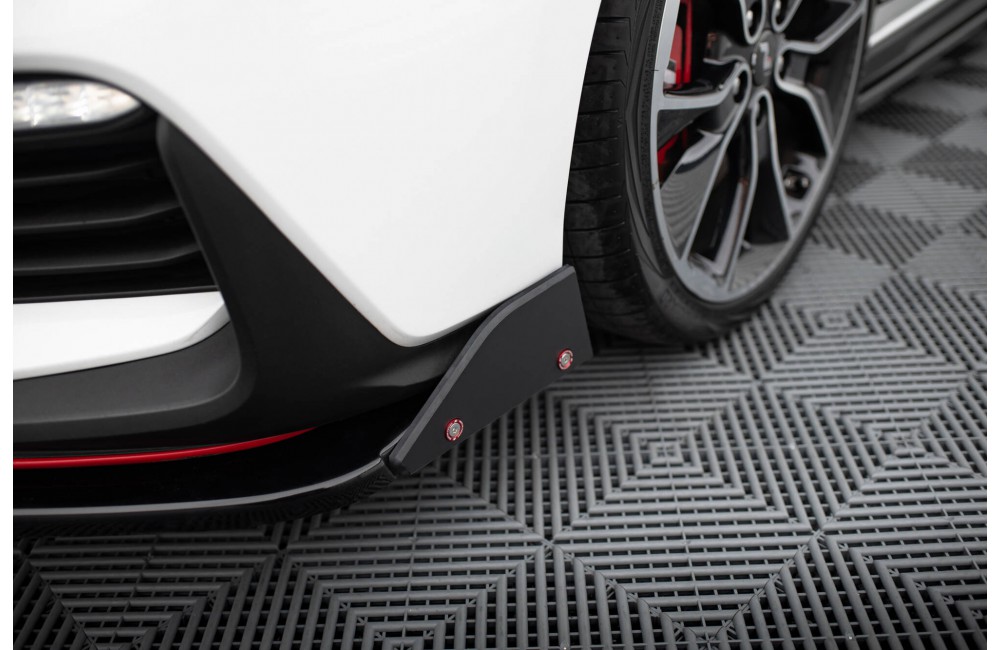 Front Splitter V.6 + Flaps Hyundai I30 N Mk3 Hatchback/Fastback