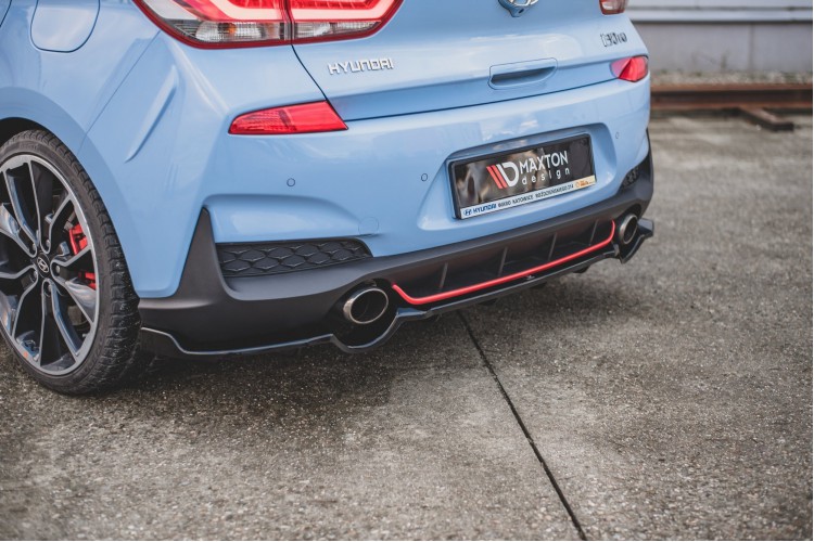 Πίσω Splitter (με κάθετους στύλους) Hyundai I30 N Mk3 Hatchback