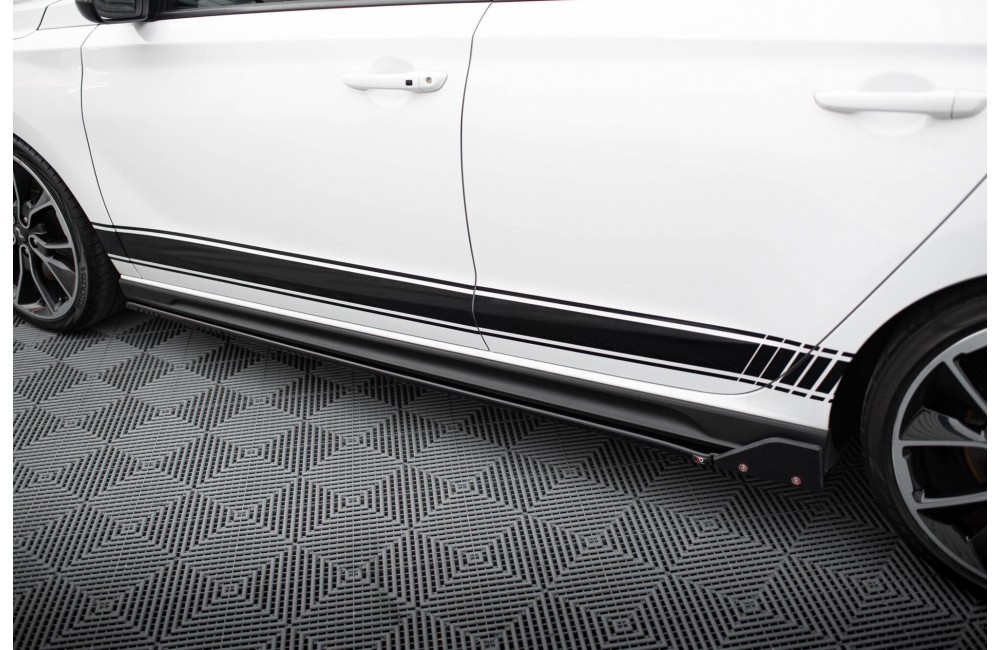 Side Skirts Diffusers V.5 + Flaps Hyundai I30 N Mk3 / Mk3 FL Hatchback/Fastback Side Skirts Diffusers V.5 + Flaps Hyundai I30 N Mk3 / Mk3 FL Hatchback/Fastback