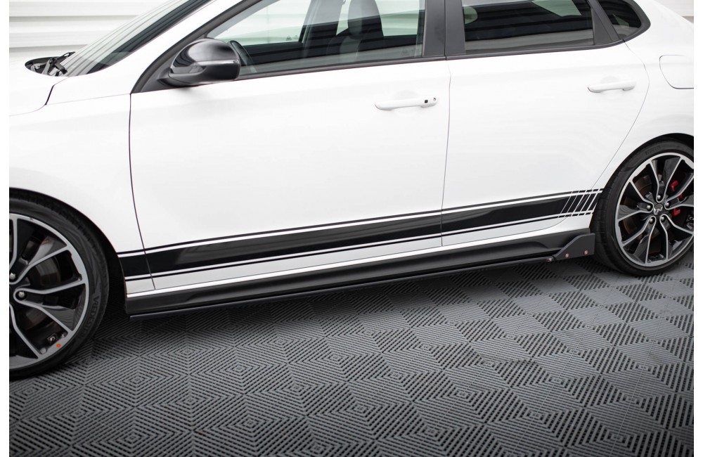 Side Skirts Diffusers V.5 + Flaps Hyundai I30 N Mk3 / Mk3 FL Hatchback/Fastback Side Skirts Diffusers V.5 + Flaps Hyundai I30 N Mk3 / Mk3 FL Hatchback/Fastback