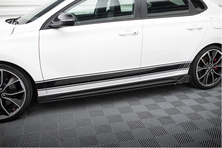 Side Skirts Diffusers V.5 + Flaps Hyundai I30 N / N-Line Hatchback / Fastback Mk3 / Mk3 Facelift
