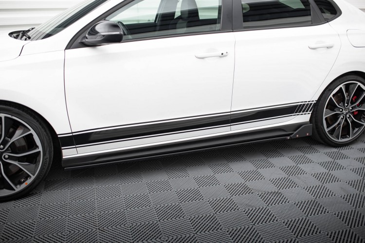 Side Skirts Diffusers V.5 + Flaps Hyundai I30 N / N-Line Hatchback / Fastback Mk3 / Mk3 Facelift
