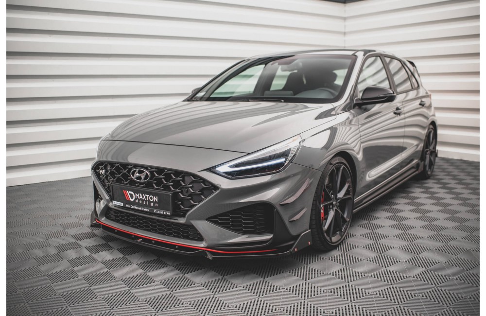 Front Splitter V.1 + Flaps Hyundai I30 N / I30 N-Line Hatchback/Fastback Mk3 Facelift