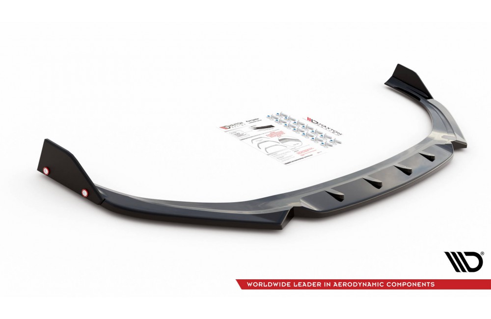 Front Splitter V.1 + Flaps Hyundai I30 N / I30 N-Line Hatchback/Fastback Mk3 Facelift