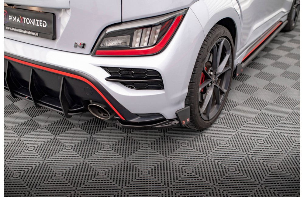 Rear Side Splitters V.1 + Flaps Hyundai Kona N Mk1