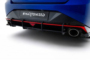 Street Pro Rear Diffuser Hyundai Elantra N Mk7 - Black
