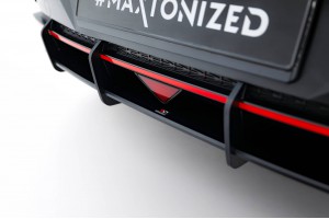 Street Pro Rear Diffuser Hyundai Elantra N Mk7 - Black
