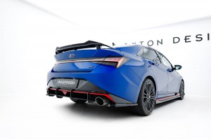 Street Pro Rear Diffuser Hyundai Elantra N Mk7 - Black