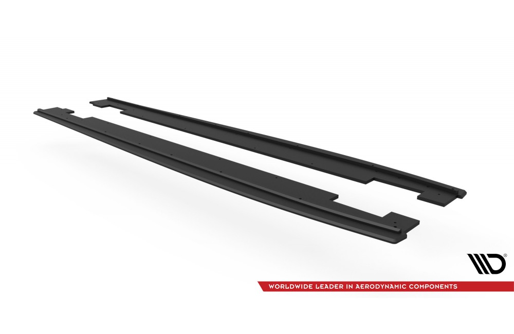 Street Pro Side Skirts Diffusers Hyundai I20 N Mk3 - Black