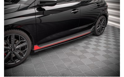 Street Pro Side Skirts Diffusers Hyundai I20 N Mk3 - Black