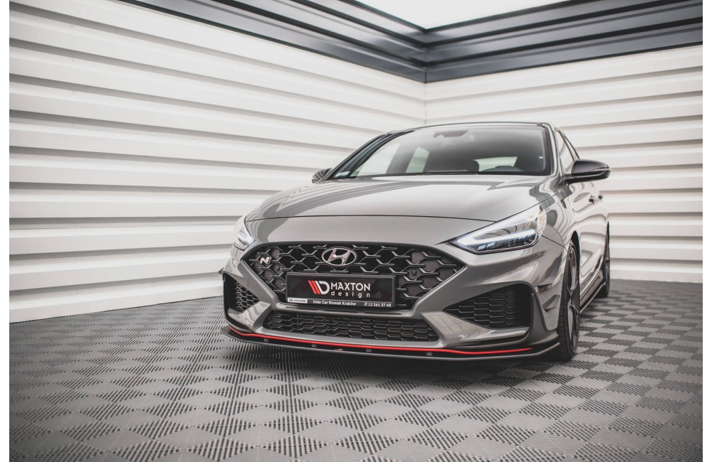 Street Pro Front Splitter Hyundai I30 N Hatchback/Fastback Mk3 Facelift - Black