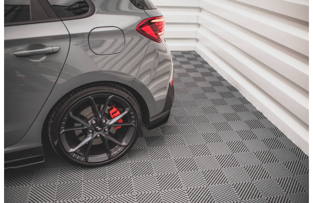 Street Pro Rear Side Splitters Hyundai I30 N Hatchback Mk3 Facelift - Black