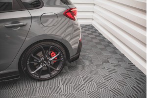 Street Pro Rear Side Splitters Hyundai I30 N Hatchback Mk3 Facelift - Black