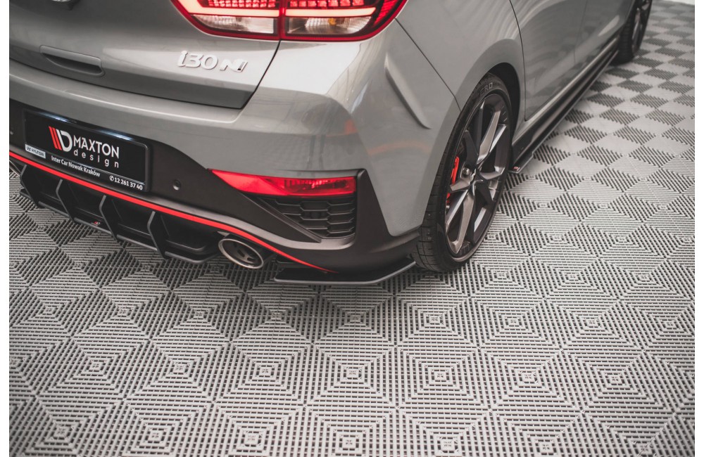 Street Pro Rear Side Splitters Hyundai I30 N Hatchback Mk3 Facelift - Black