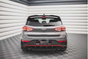 Street Pro Rear Side Splitters Hyundai I30 N Hatchback Mk3 Facelift - Black