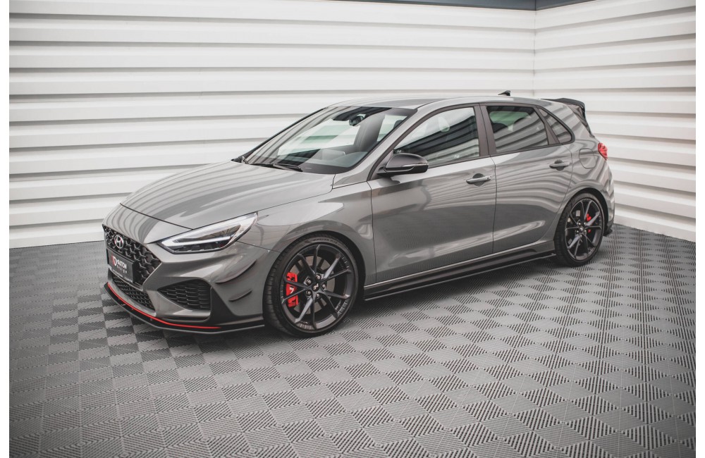 Street Pro Side Skirts Diffusers V.2 Hyundai I30 N - Black