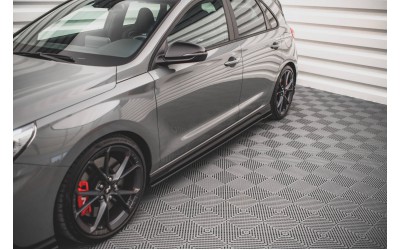 Street Pro Side Skirts Diffusers V.2 Hyundai I30 N - Black-Red