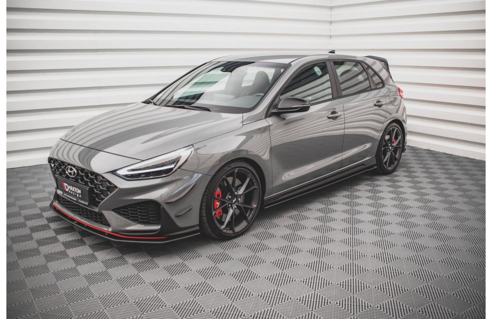 Street Pro Side Skirts Diffusers V.2 Hyundai I30 N - Black-Red