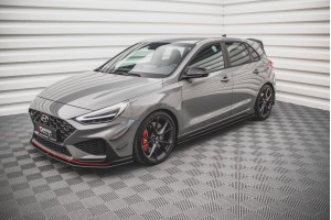 Street Pro Side Skirts Diffusers V.2 Hyundai I30 N - Black-Red