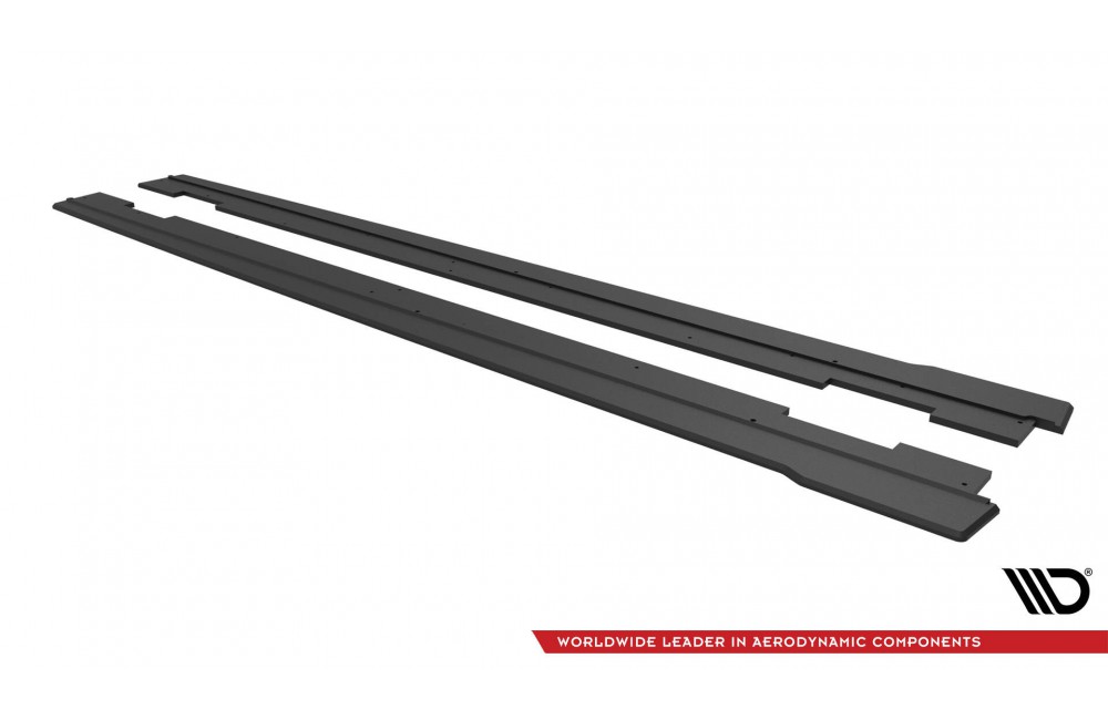 Street Pro Side Skirts Diffusers V.2 Hyundai I30 N - Black-Red