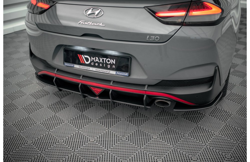 Street Pro Rear Diffuser Hyundai I30 Fastback N-Line Mk3 Facelift - Black