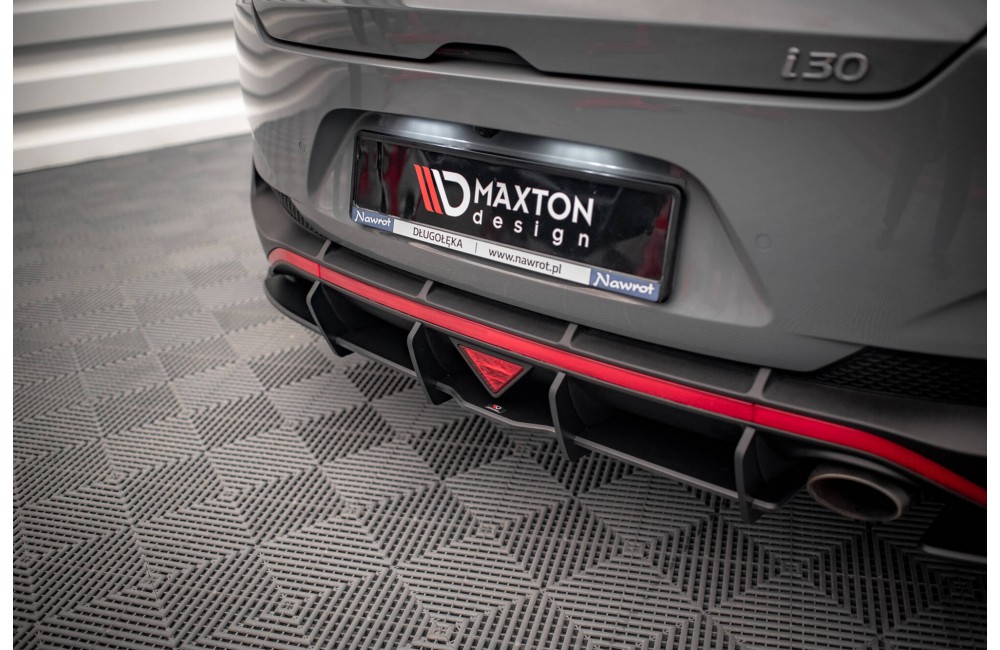 Street Pro Rear Diffuser Hyundai I30 Fastback N-Line Mk3 Facelift - Black