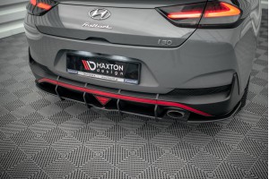 Street Pro Rear Diffuser Hyundai I30 Fastback N-Line Mk3 Facelift - Black