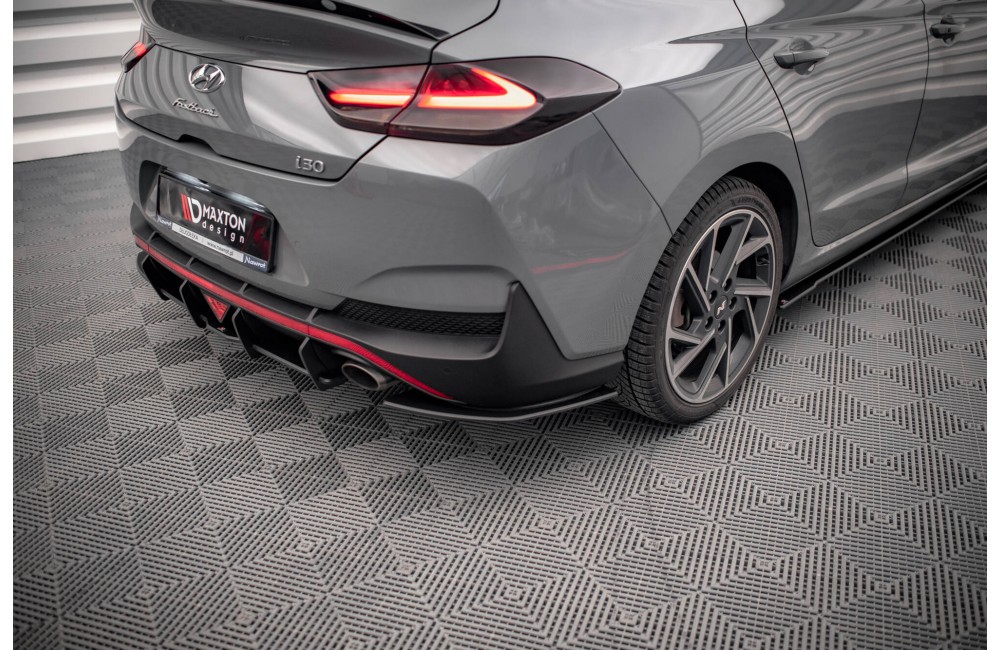 Street Pro Rear Diffuser Hyundai I30 Fastback N-Line Mk3 Facelift - Black
