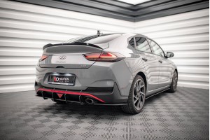 Street Pro Rear Diffuser Hyundai I30 Fastback N-Line Mk3 Facelift - Black