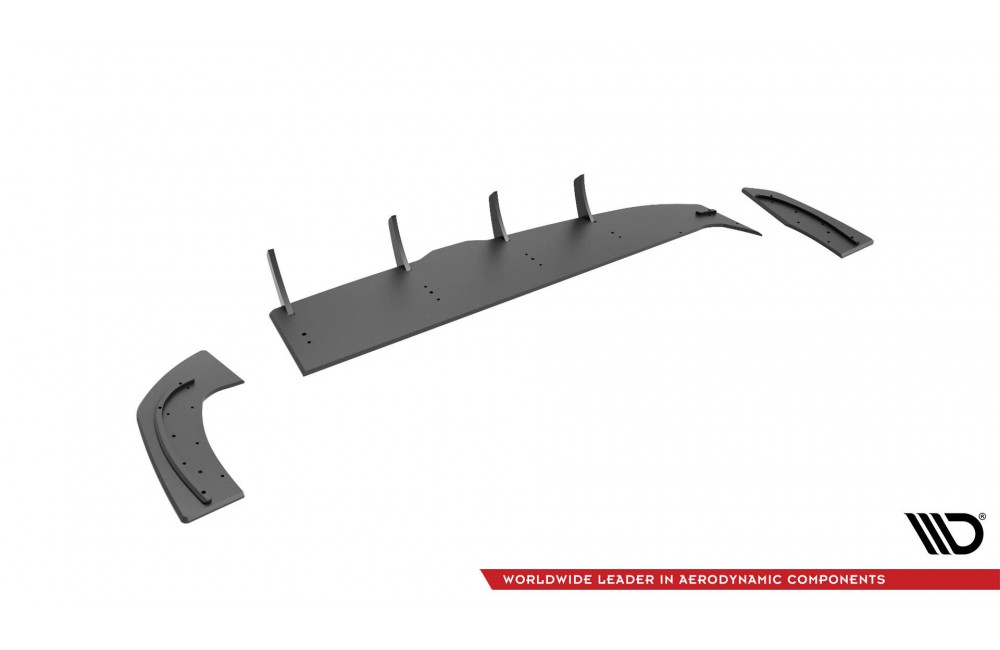 Street Pro Rear Diffuser Hyundai I30 Fastback N-Line Mk3 Facelift - Black