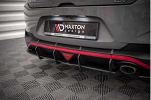 Street Pro Rear Side Splitters + Flaps Hyundai I30 Fastback N-Line Mk3 Facelift - Black + Gloss Flaps