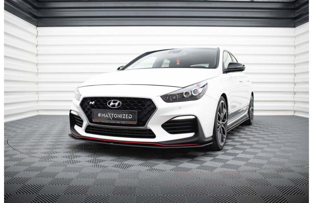 Street Pro Front Splitter Hyundai I30 N Mk3 Hatchback / Fastback - Black