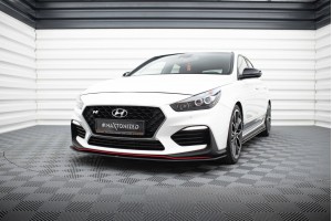 Street Pro Front Splitter Hyundai I30 N Mk3 Hatchback / Fastback - Black