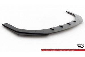 Street Pro Front Splitter + Flaps Hyundai I30 N Mk3 Hatchback / Fastback - Black + Gloss Flaps