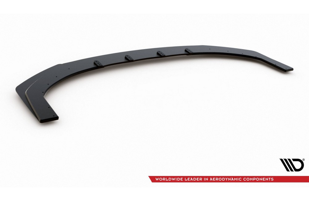 Street Pro Front Splitter + Flaps Hyundai I30 N Mk3 Hatchback / Fastback - Black + Gloss Flaps