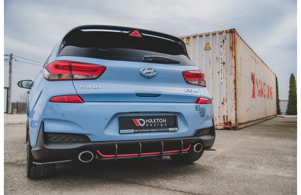 Street Pro Rear Diffuser V.1 Hyundai I30 N Mk3 Hatchback - Black