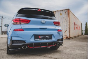 Street Pro Rear Diffuser V.1 Hyundai I30 N Mk3 Hatchback - Black