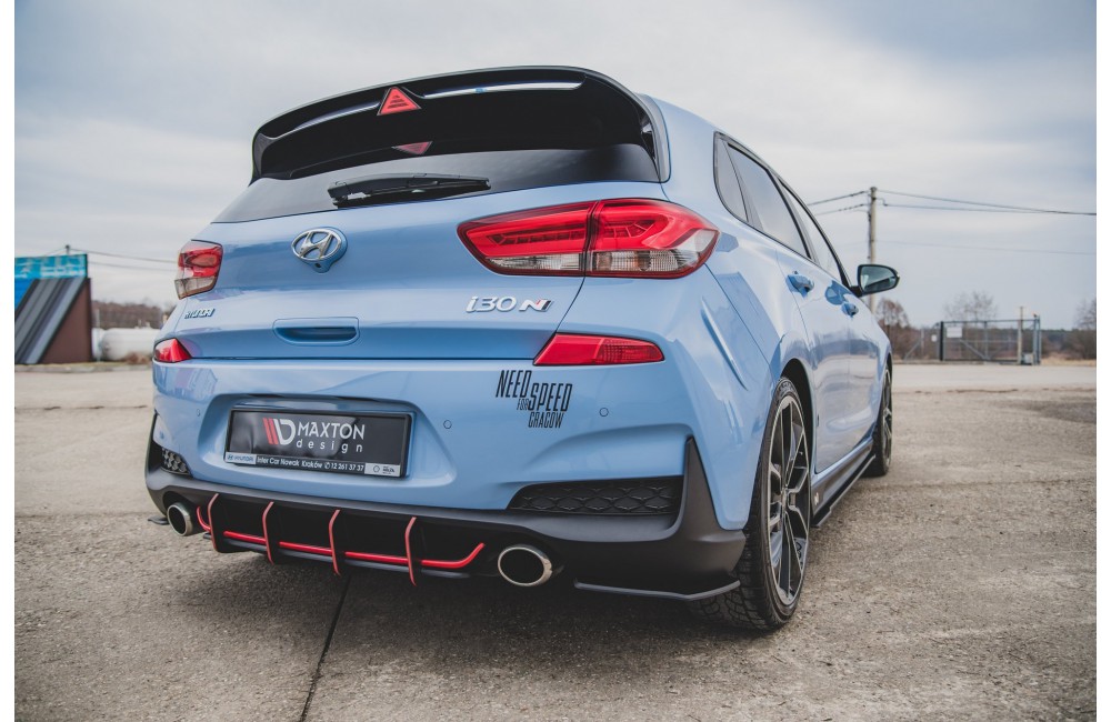 Street Pro Rear Diffuser V.1 Hyundai I30 N Mk3 Hatchback - Black