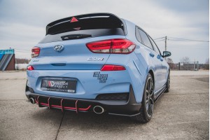 Street Pro Rear Diffuser V.1 Hyundai I30 N Mk3 Hatchback - Black