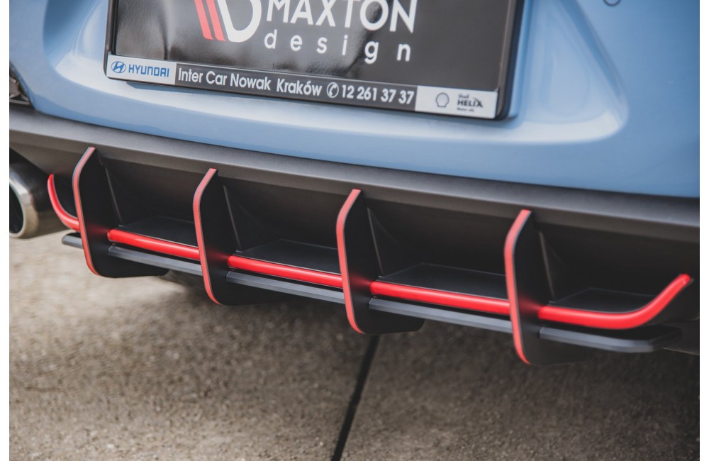 Street Pro Rear Diffuser V.1 Hyundai I30 N Mk3 Hatchback - Black