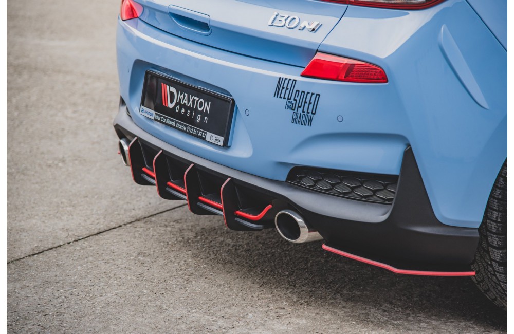 Street Pro Rear Diffuser V.1 Hyundai I30 N Mk3 Hatchback - Black