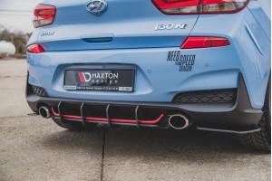 Street Pro Rear Diffuser V.1 Hyundai I30 N Mk3 Hatchback - Black