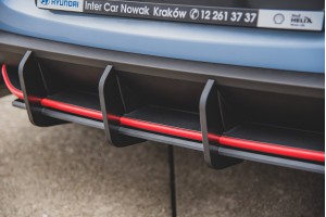 Street Pro Rear Diffuser V.1 Hyundai I30 N Mk3 Hatchback - Black