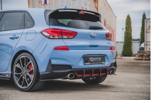 Street Pro Rear Diffuser V.1 Hyundai I30 N Mk3 Hatchback - Black