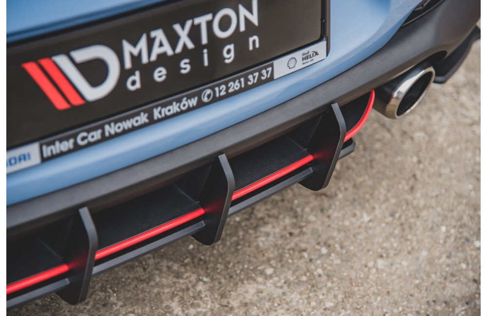 Street Pro Rear Diffuser V.1 Hyundai I30 N Mk3 Hatchback - Black